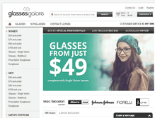 Tablet Screenshot of glassesgalore.com.au